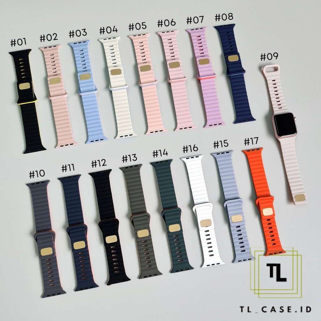 [ Tanpa Jam ] GEAR4 STRAP APPLE WATCH TWO TONE G4 - SERIES ULTRA 8 7 SE 6 5 4 3 2 1 | SIZE 38mm 40mm 41mm 42mm 44mm 45mm 49mm | Tali rubber silicone strap band iwatch smartwatch iwo T500 T55 IWO HW22 W26 dll