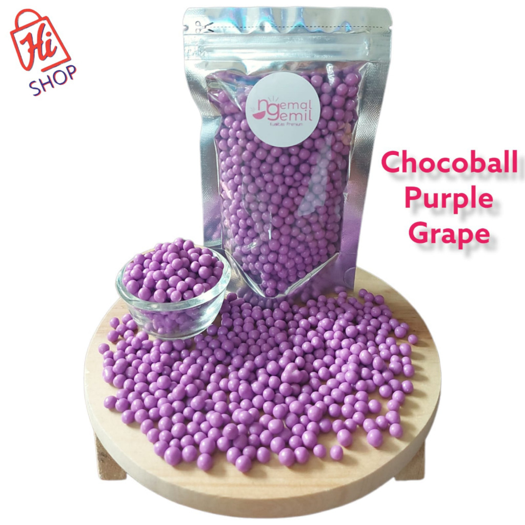 

Pouch Chocoball Purple Grape Sprinkle Bola Ungu Topping Donut Kue Bolu Kualitas Premium