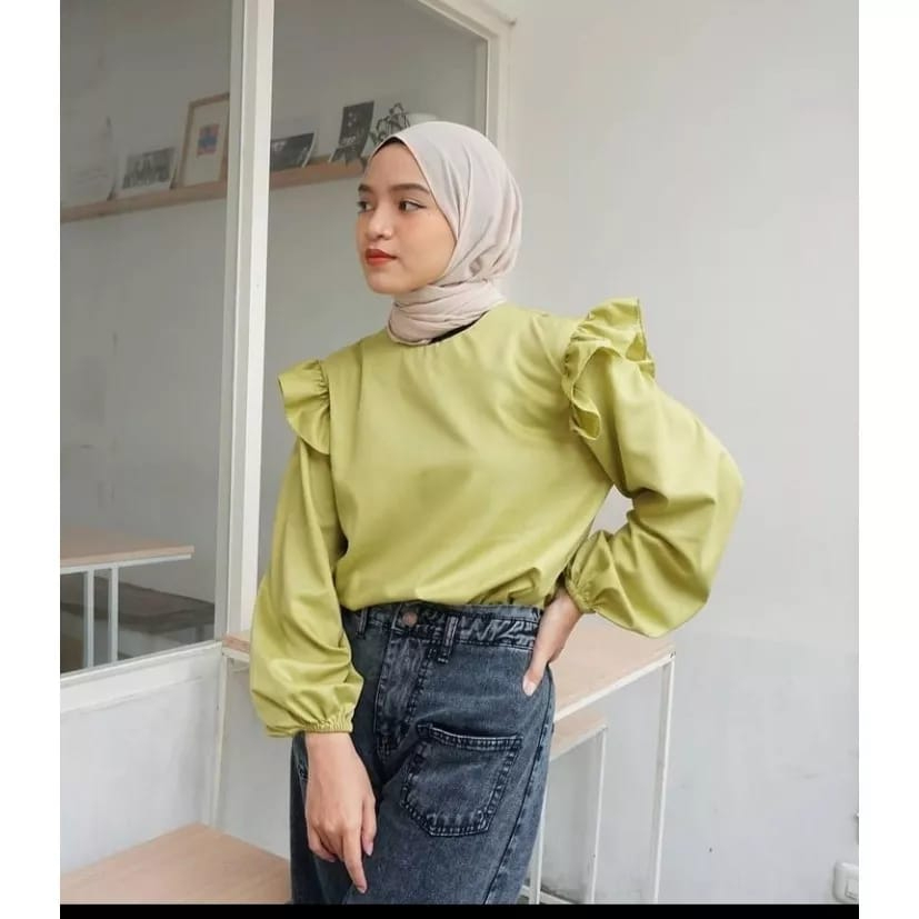 HASBY BLOUSE RUFFLE