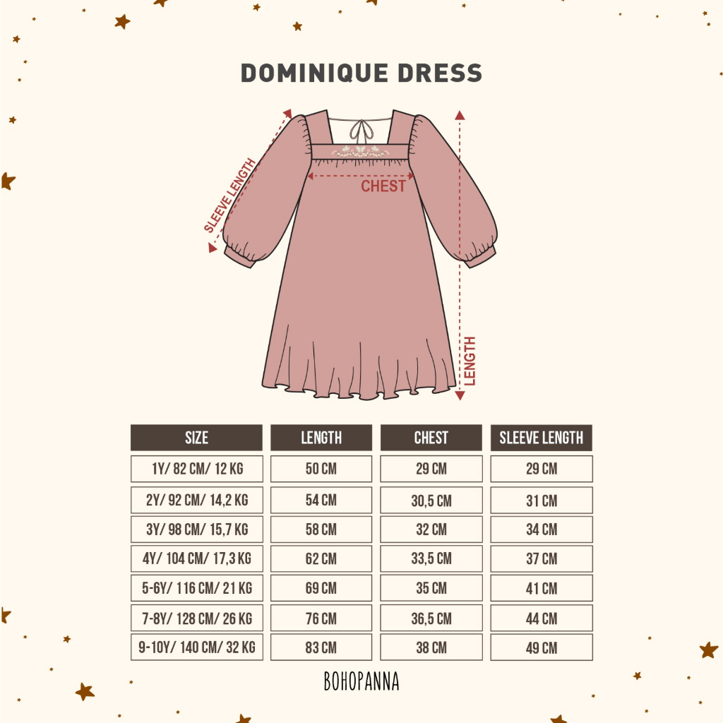 Bohopanna - Dominique Dress / Dress Anak Perempuan