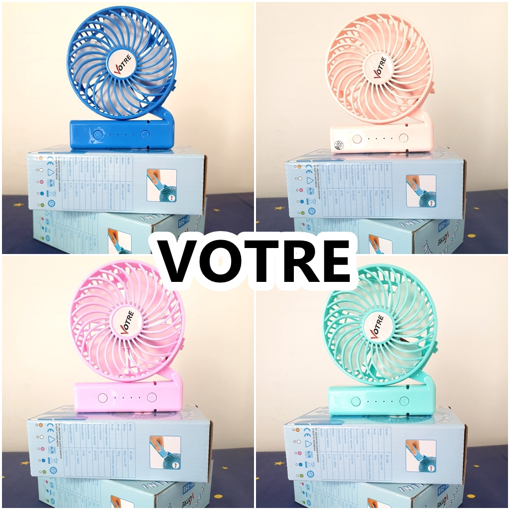 Kipas Angin Portable Mini VOTRE SF 05B/ Kipas Tangan USB Travel Friendly/ Kipas Mini Fan Karakter