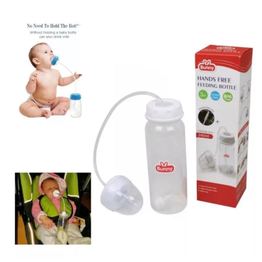 Lusty Bunny Botol Susu Handsfree Feeding Bottle 240 ml Botol Susu Bayi Hand Free