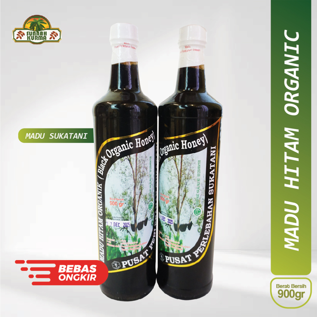 

Madu Sukatani Hitam Organik 900gr