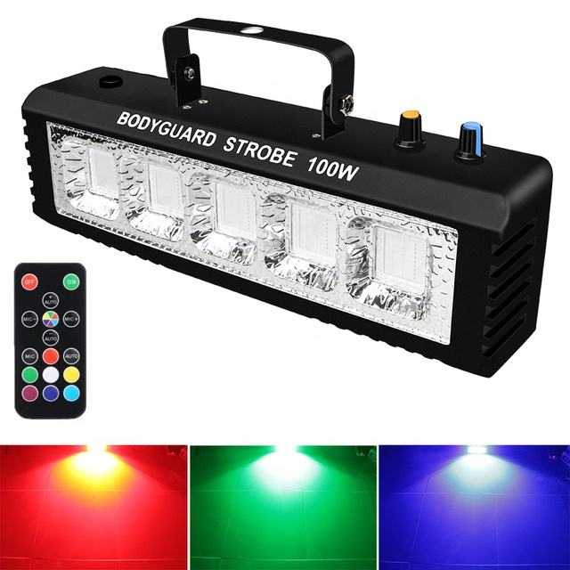 Ecostrobe Lampu LED RGB Panggung Integrated Strobe 100W with Remote - ECO-240