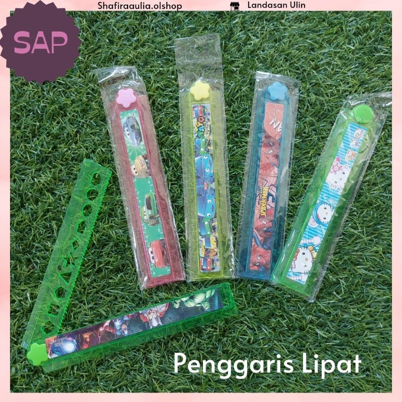 

{SAP•HOME} Penggaris Karakter Lipat ( 30cm) dan penggaris panjang butterfly