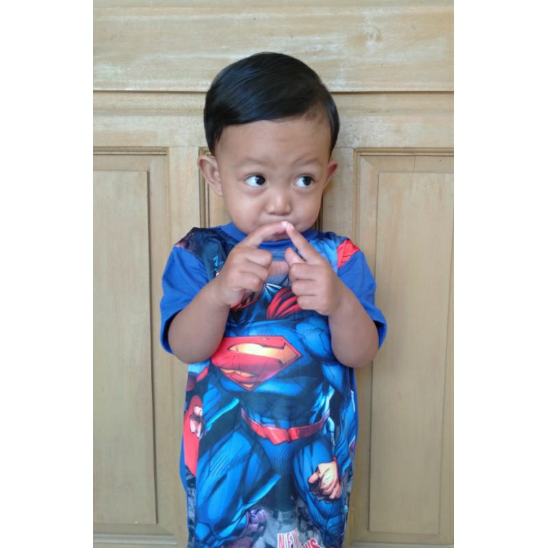 (COD) KAOS SUPER HERO ANAK USIA 2-5 TAHUN