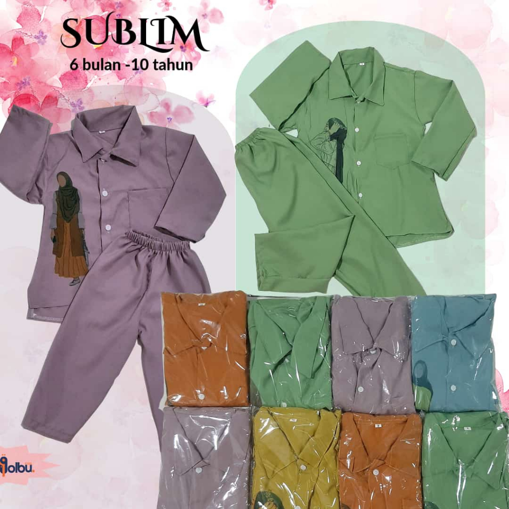 ARJUNA SET TUNIK CRINKLE ZAFARA Sablon motif / One set Crinkle anak / Set Crinkle anak perempuan Sublim / Tunik Crinkle Anak Perempuan 1-5 tahun