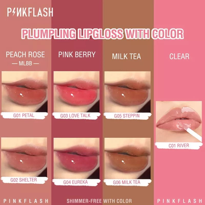 PINKFLASH OhMyPinkflash OhMyGloss High Shine Lip Gloss Lipstik / BB