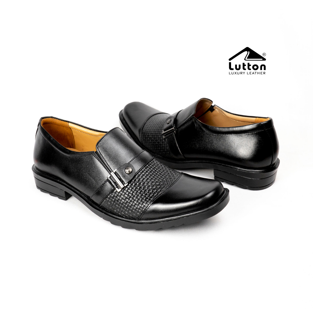 LUTTON - sepatu kulit sapi asli 100% - SEPATU PANTOFEL MU 04