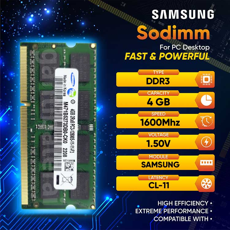 Sodimm 4gb ram ddr3 pc3 12800 ddr3-1600