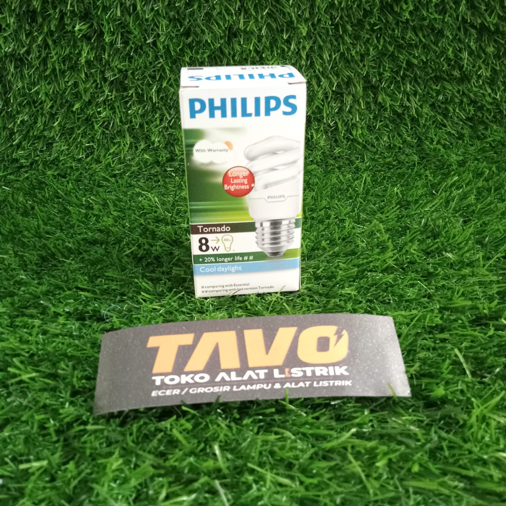 PHILIPS LAMPU TORNADO SPIRAL 8W