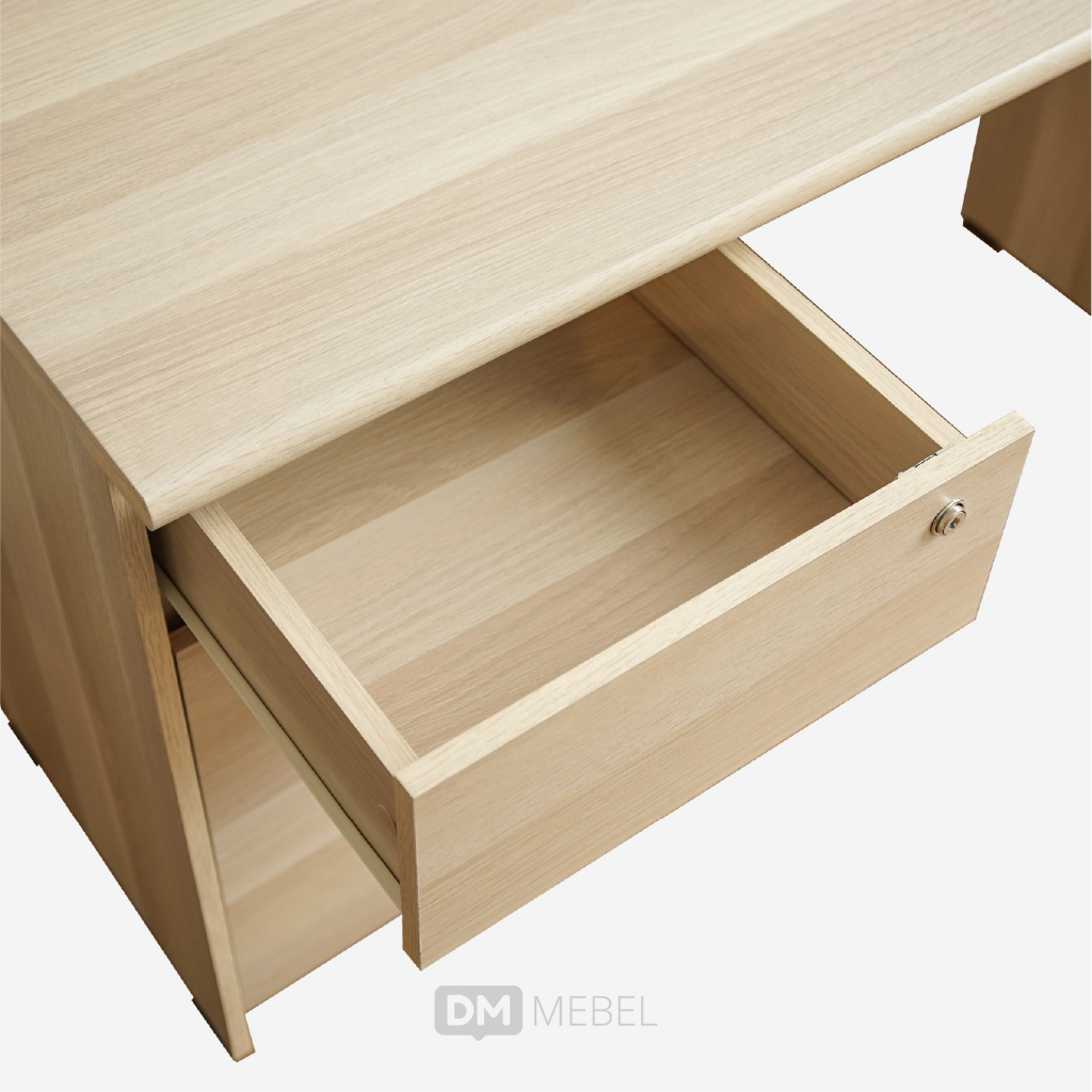 Meja Kantor Elite DK 160 Pro Oak - DM Mebel