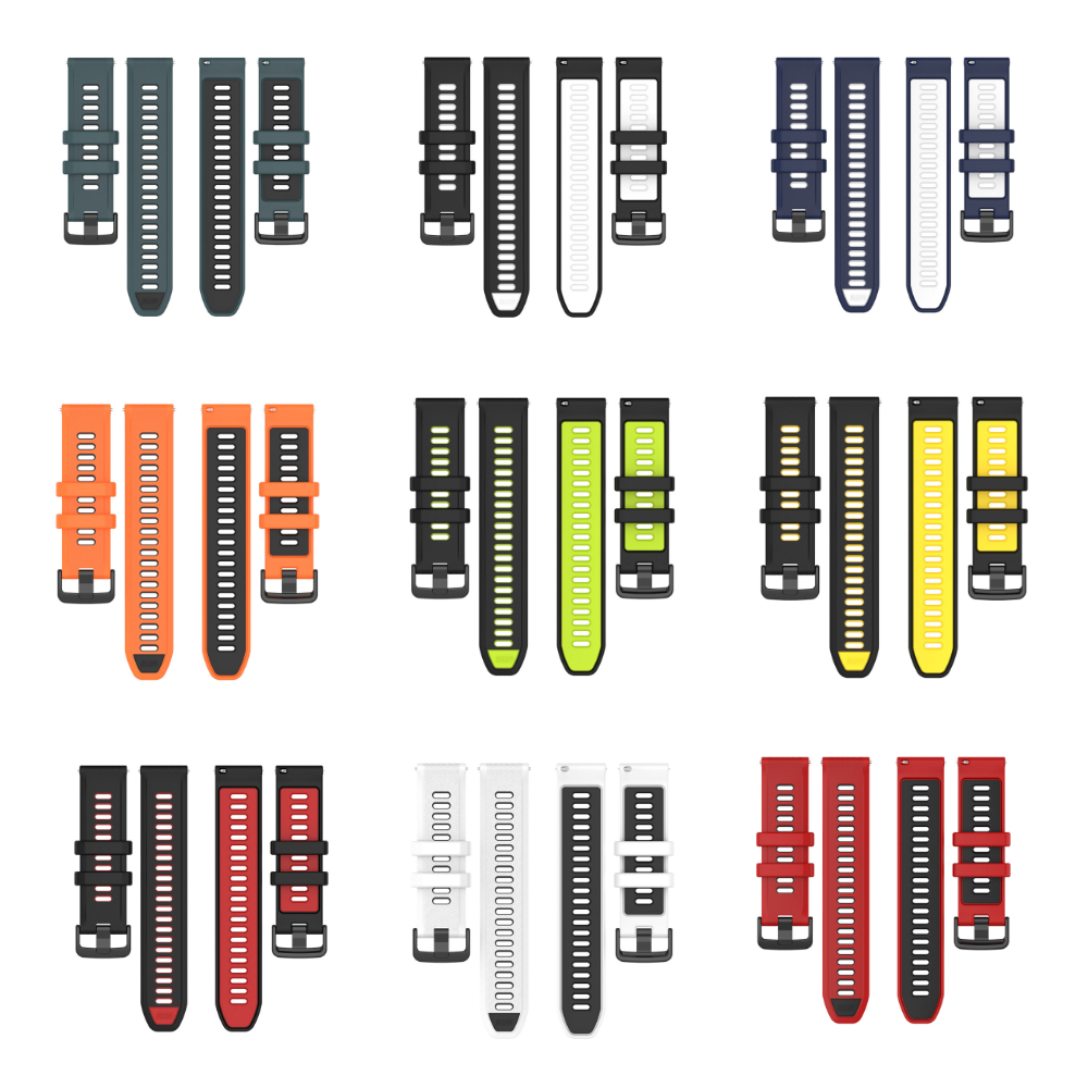 TTC 22mm Tali Jam Kieslect KR /Pro - Strap Olahraga Silikon Sporty Two Tone Quick Release
