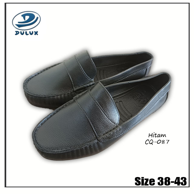 Dulux CQ-088 dan CQ-087 Sandal Selop 38-43 Hitam / Selop Bakpao Baim Karet Karet Laki-laki