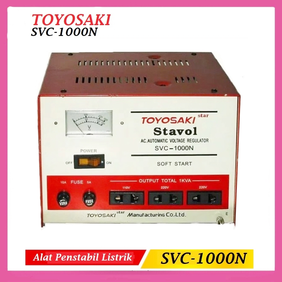 PRODUK TERJAMIN Stabilizer Toyosaki 1000VA Stabilizer Listrik 1000 Watt