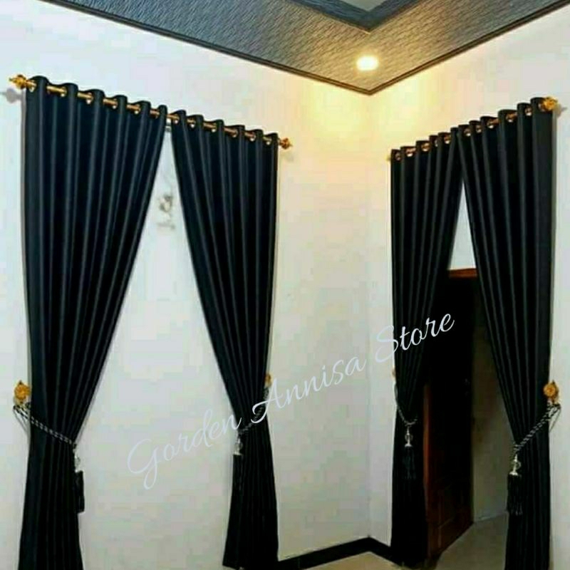 Gorden sekat lebar 2 meter gorden penyekat ruangan