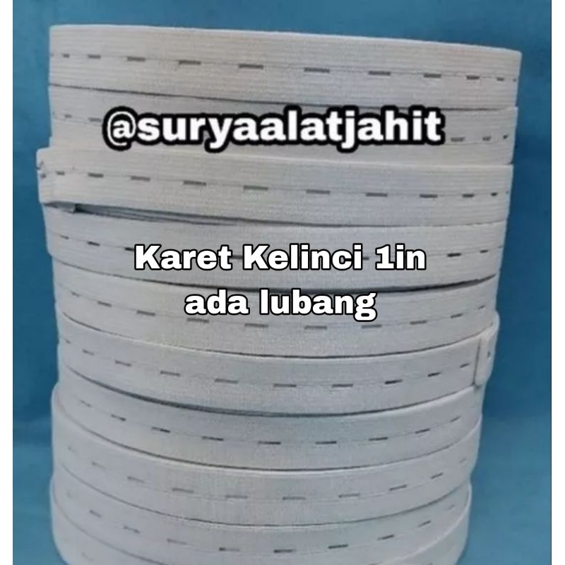 Karet Kelinci 1in (2.3cm) ada lubang  Putih =rp.18.100/1pcs