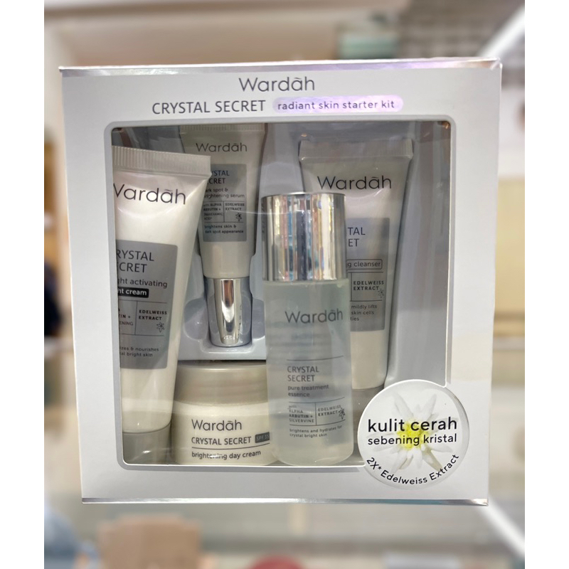 Wardah Crystal Secret Paket lengkap Anti Flek Hitam