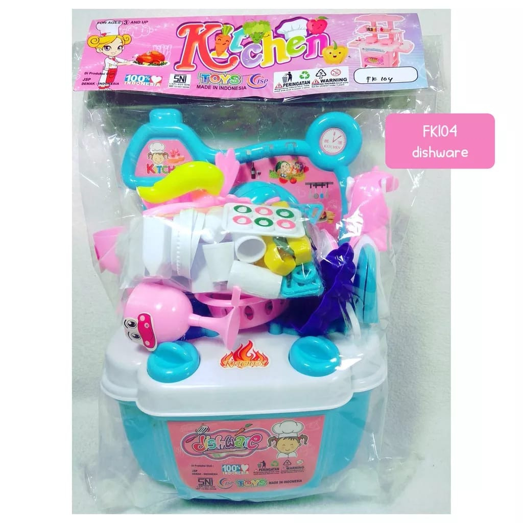 HK  Mainan KItchen Set Kuda Pony / Mainan Masak Masakan Ice Creamm Kuda Pony Kantong FK 104