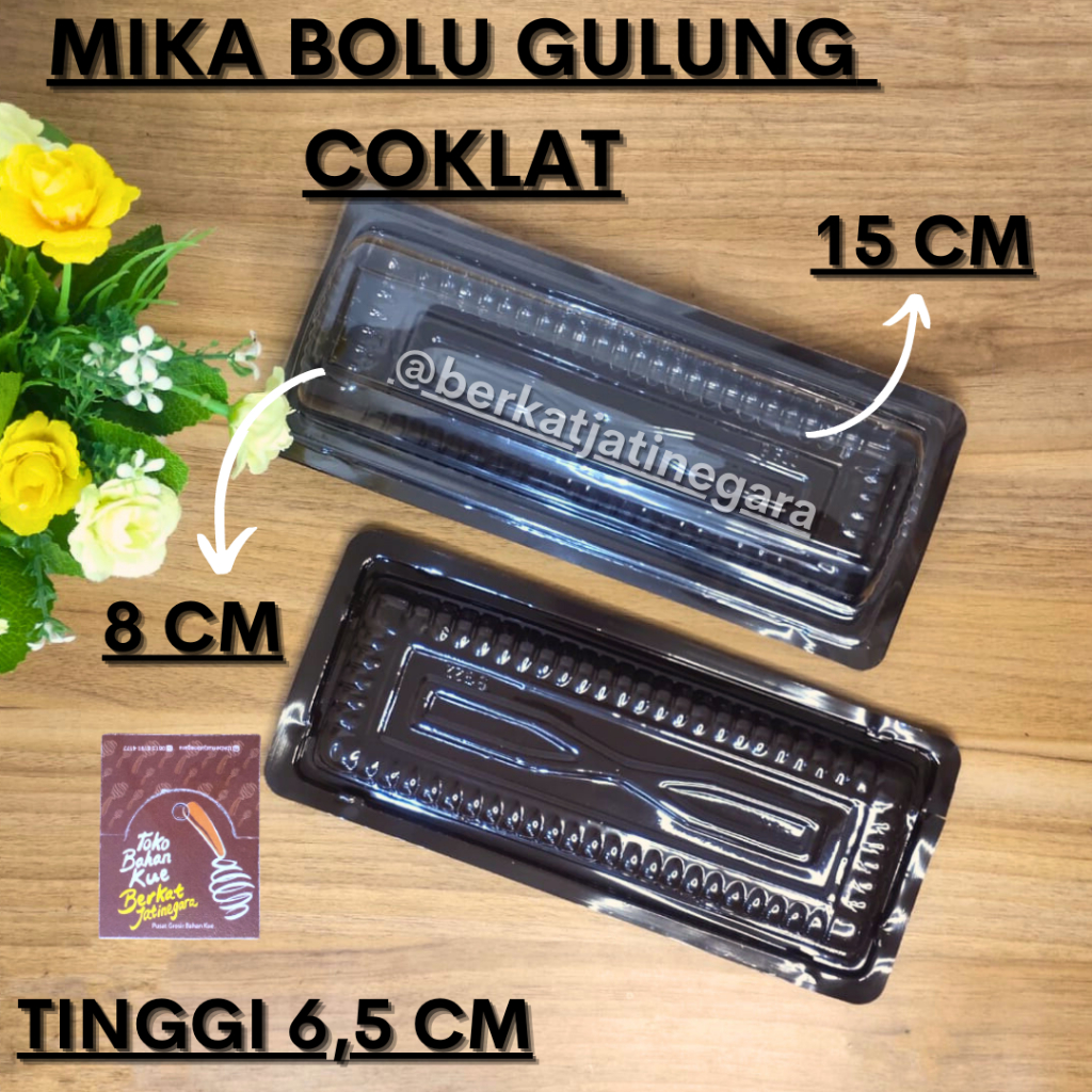 MIKA BOLU GULUNG COKLAT Isi 10 Pcs / MIKA BOLU PERSEGI