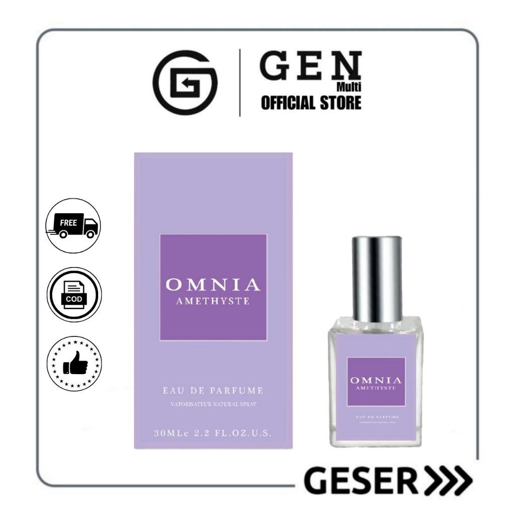 GEN - Parfum Omnia Amethyste 30ml Premium / Parfum Bvlgari Omnia 30ml Best Seller / Parfum Wanita Wangi Tahan Lama