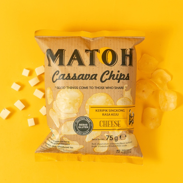 

MATOH Cassava Chips Flavor Keju / Cheese 75gr