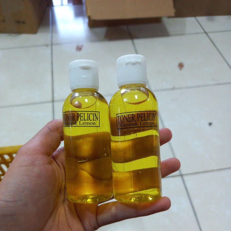 ( lusinan ) TONER pelicin extra lemon 60ml ANTI ACNE