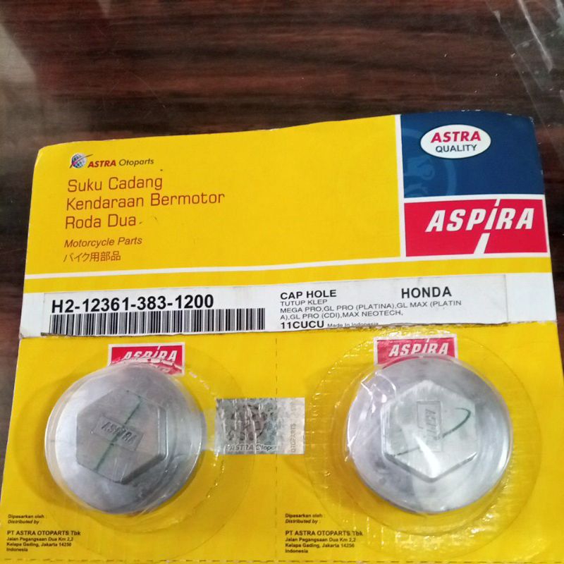 CAP HOLE/Tutup Klep Mega Pro,Gl Pro (Platina),Gl Max (Platina),Gl Pro (Cdi),Max Neotech (H2-12361-38