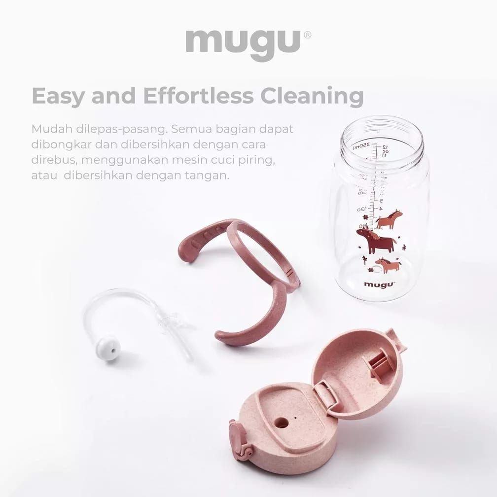 Mugu Training Bottle TRITAN/Botol Bayi Dan Anak 220ML, 330ML &amp; 350ML