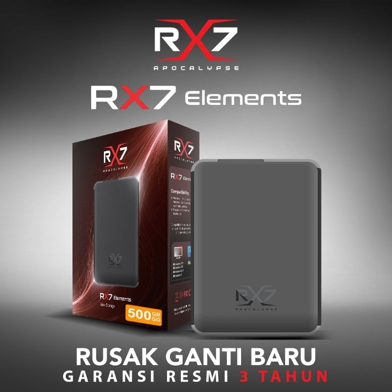 HDD EXTERNAL 500GB RX7 ELEMENT / EXPANSION GARANSI RESMI 3 TAHUN