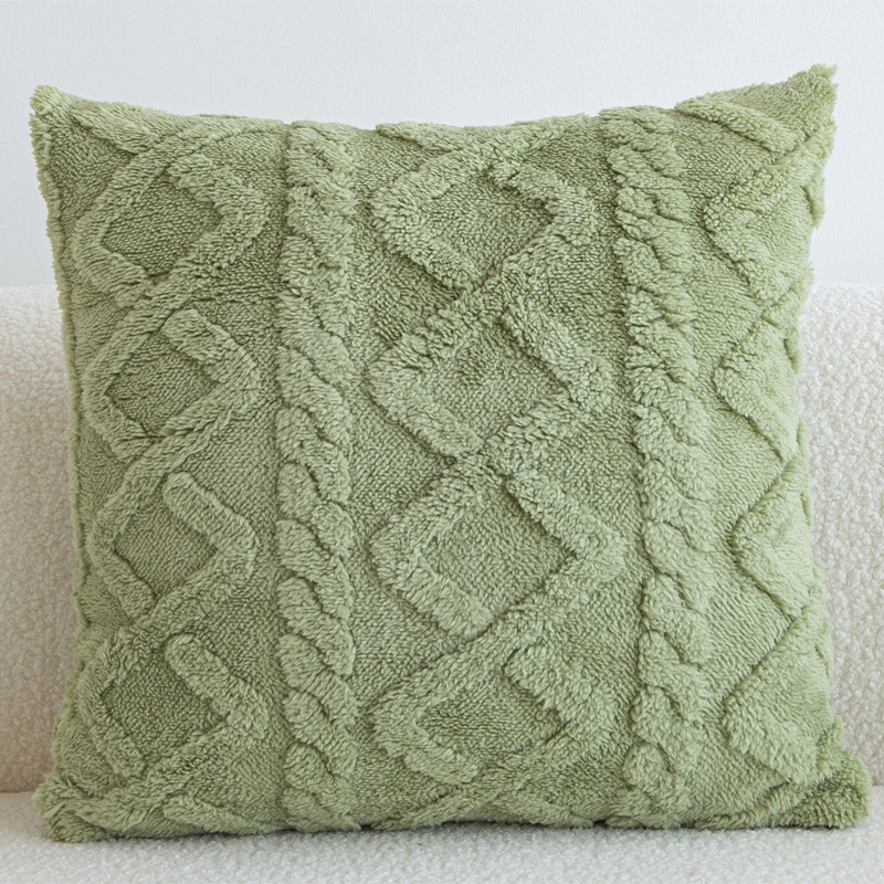 ETFELICEL Plus Geometric 3D Pillow Cushion Cover / Sarung Bantal Sofa Kursi Tebal Bludru Bulu Halus