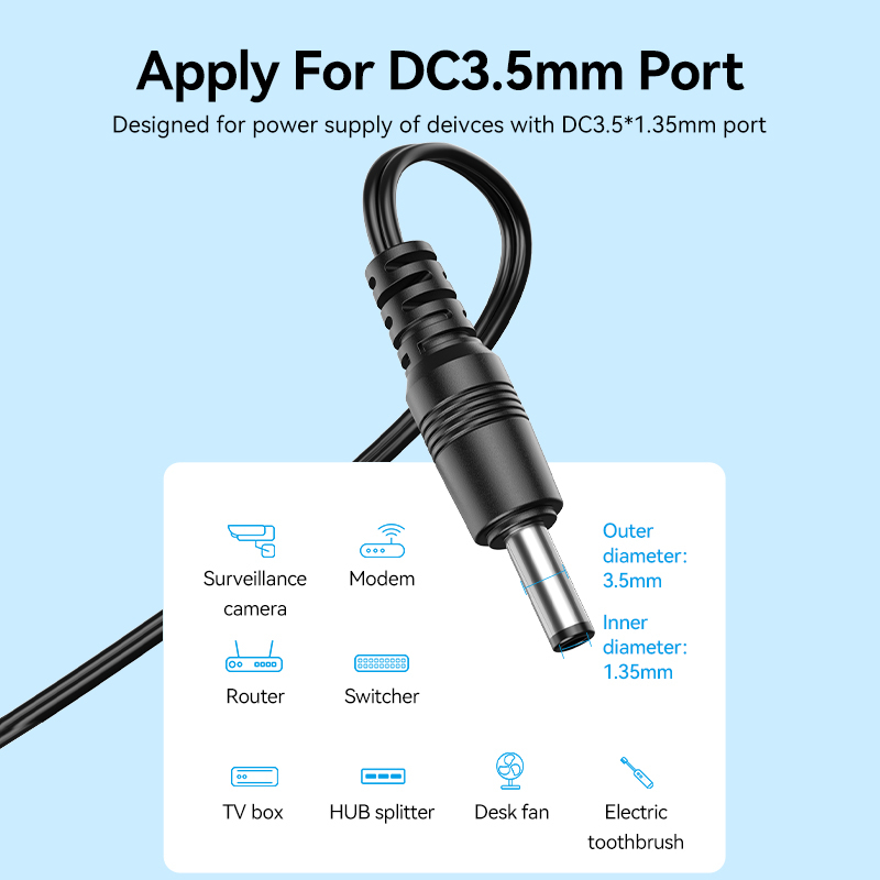 (Bisa Cod ) Vention Adaptor ACDC 5V 1A Power Supply Adapter AC to DC 3.5mm TPQ ORI