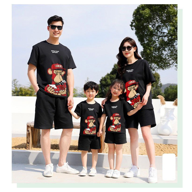 Mokokomo T-shirt Baju Couple Keluarga MP01 Kaos Couple Atasan Couple Keluarga