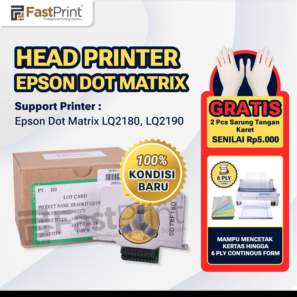 Head Printer Epson Dot Matrix LQ2180 LQ2190