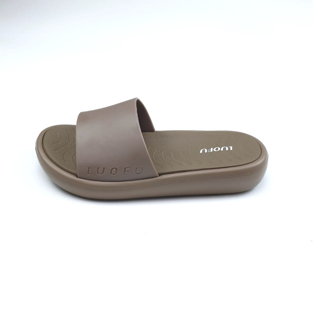 LUOFU ORIGINAL sandal karet empuk murah wanita selop sendal cewek import E7208KP5W