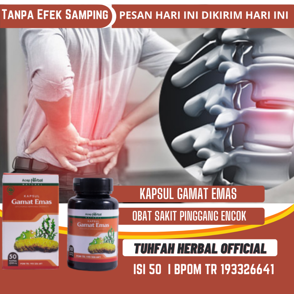 Obat Sakit Pinggang Encok, Obat Saraf Kejepit Pinggang dan Kaki, Obat Syaraf Terjepit, Saraf Kejepit