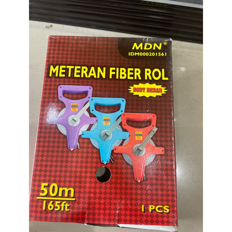 meteran rol 50meter/meteran yg tanah/meteran fiber rol 50meter