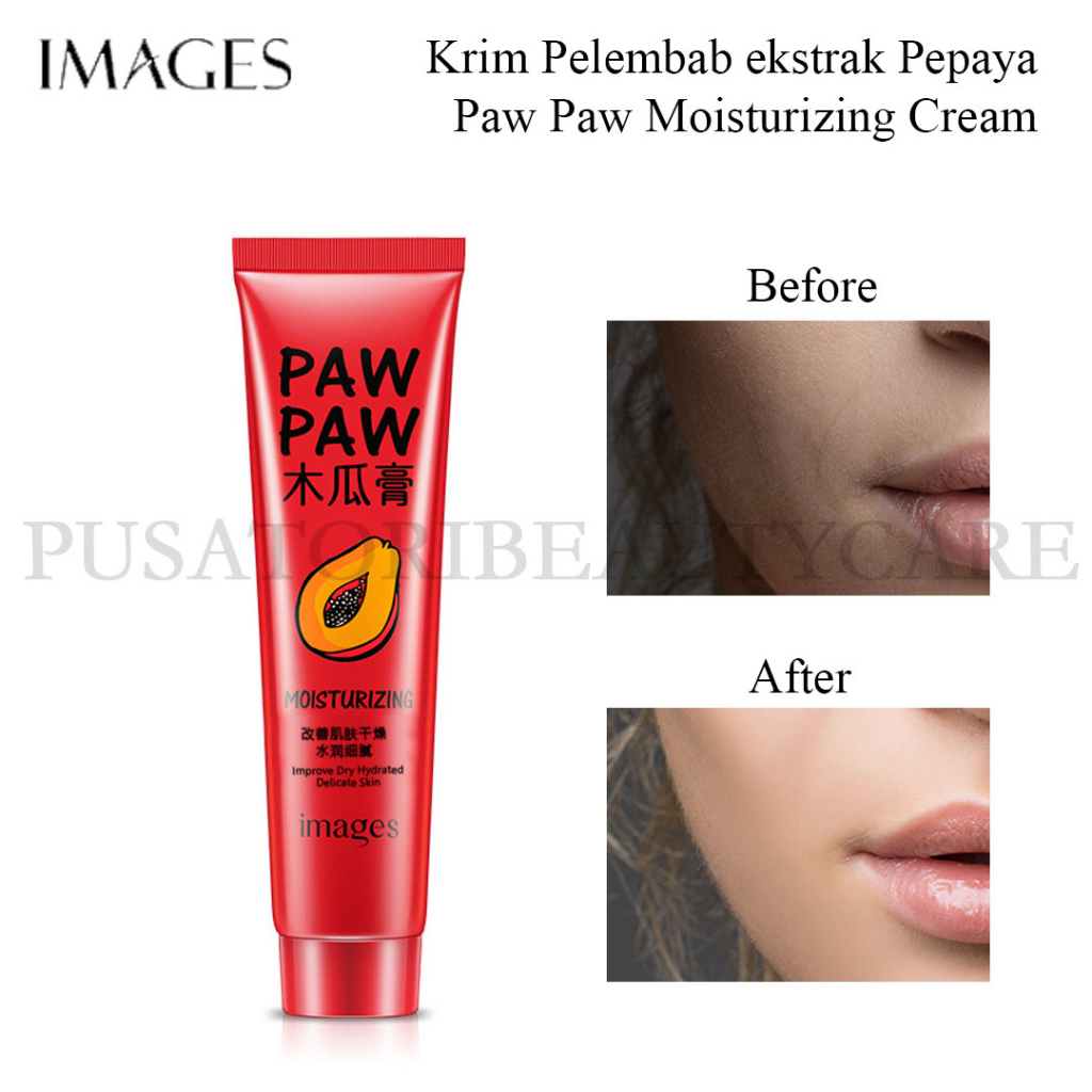 IMAGES Krim Pelembab ekstrak Pepaya Paw Paw Moisturizing Cream