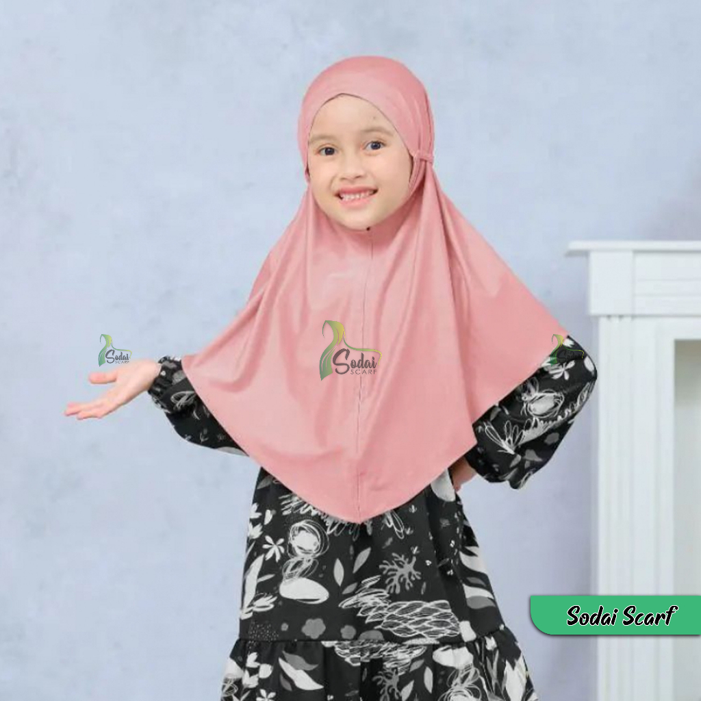 Hijab Bergo Maryam Tali Jersey Remaja 5 - 13 Th