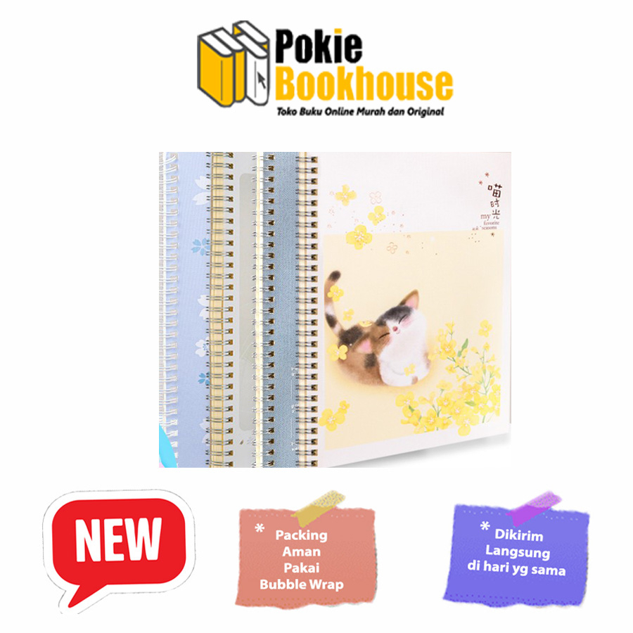 

Loose-Leaf Buku Notebook spiral B5 60 lembar LB560