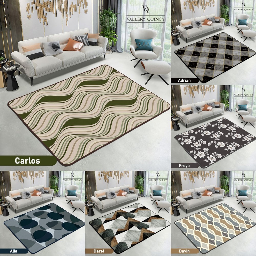 Vallery Quincy - Karpet Selimut / Karmut JUMBO (190x230) Karpet Malaysia Terlaris pilihan
