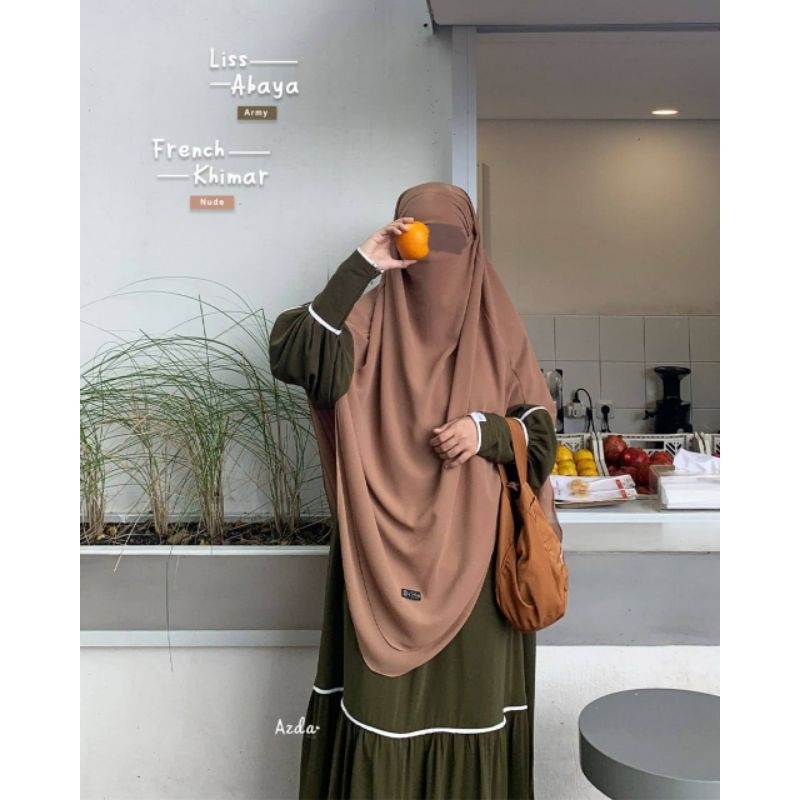 RB (BISA COD) FK LISS BAYA FRENCH KHIMAR INSTAN SYARI JUMBO BY AZDA