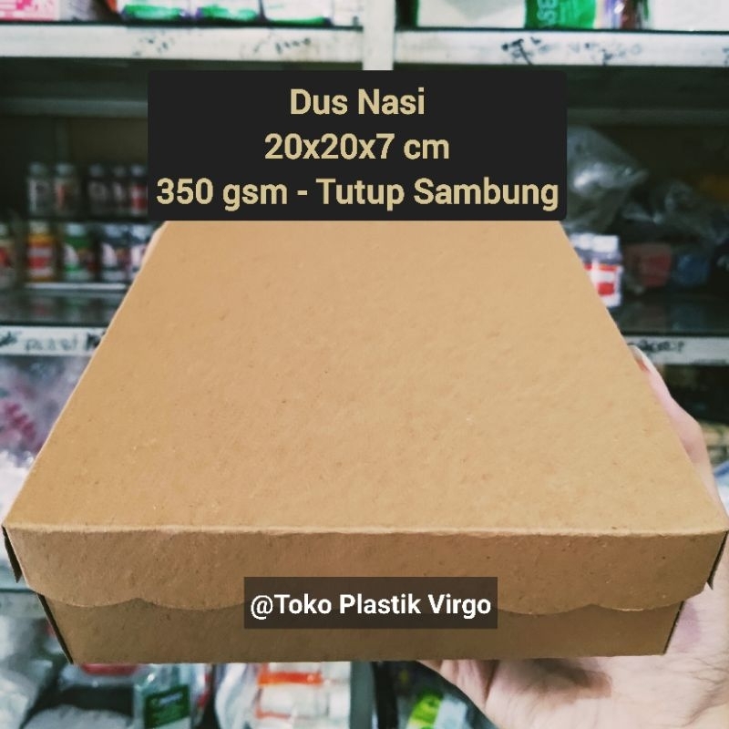 

Box / Kardus / Dus Kraft Coklat 20x20 cm - R10K Tutup Sambung