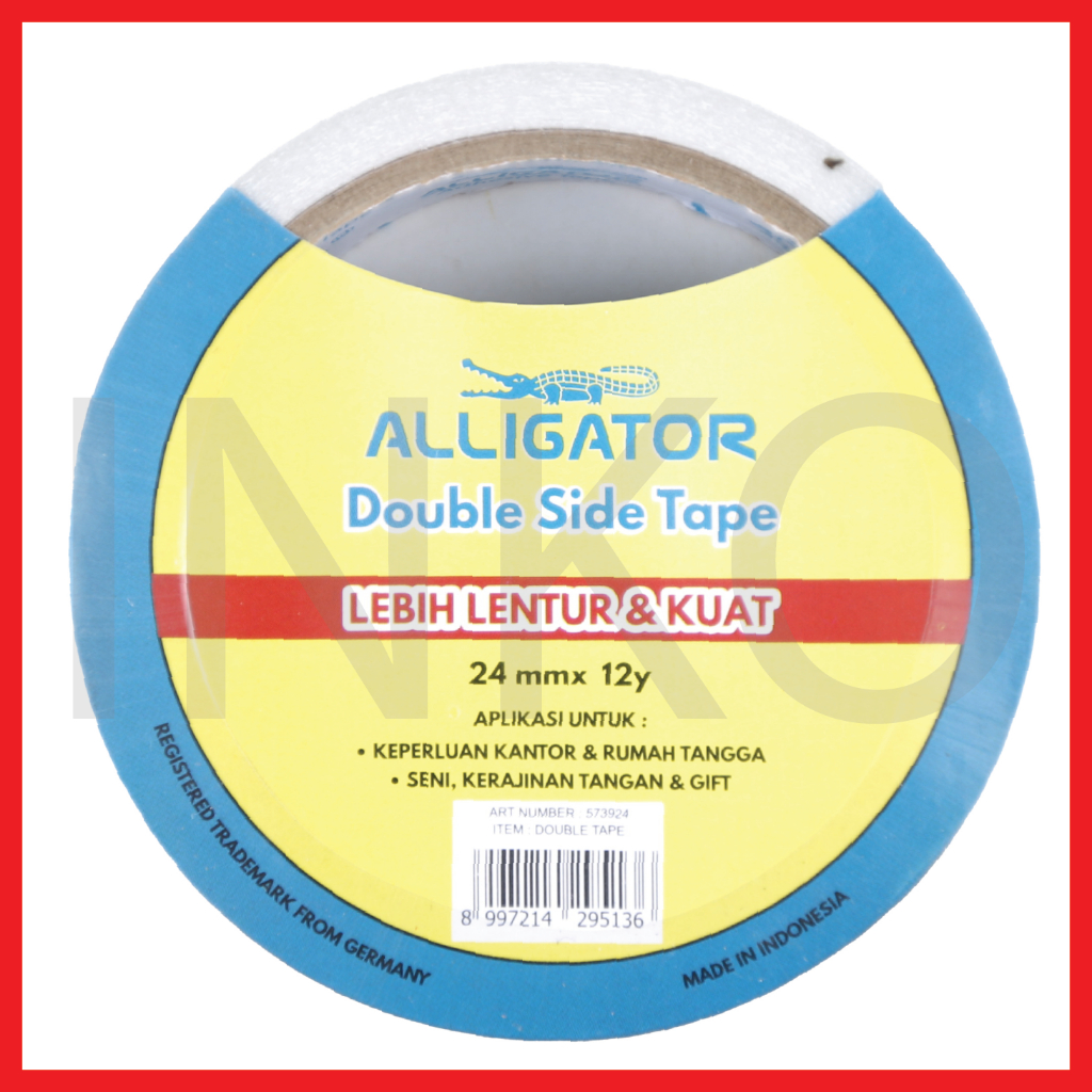 

ALLIGATOR DOUBLE SIDE TAPE 24MMX12Y