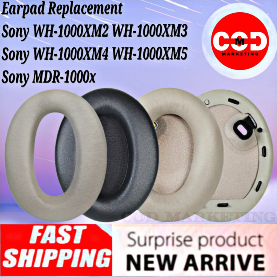 Bantalan Earcup Foam Earpad Cushion Sony - WH 1000xm2 1000xm3 1000xm4 1000xm5 - MDR 1000x - WH1000xm