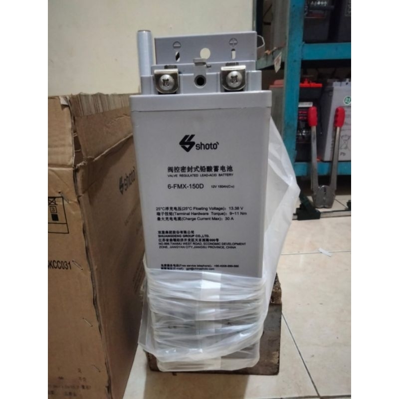 battery VRLA merek Shoto 12v 150ah New old stok