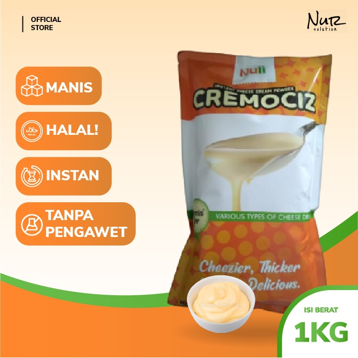 

Nuii Cremociz White 1kg - Sweet Cheese Cream / Instant Cream Cheese Powder