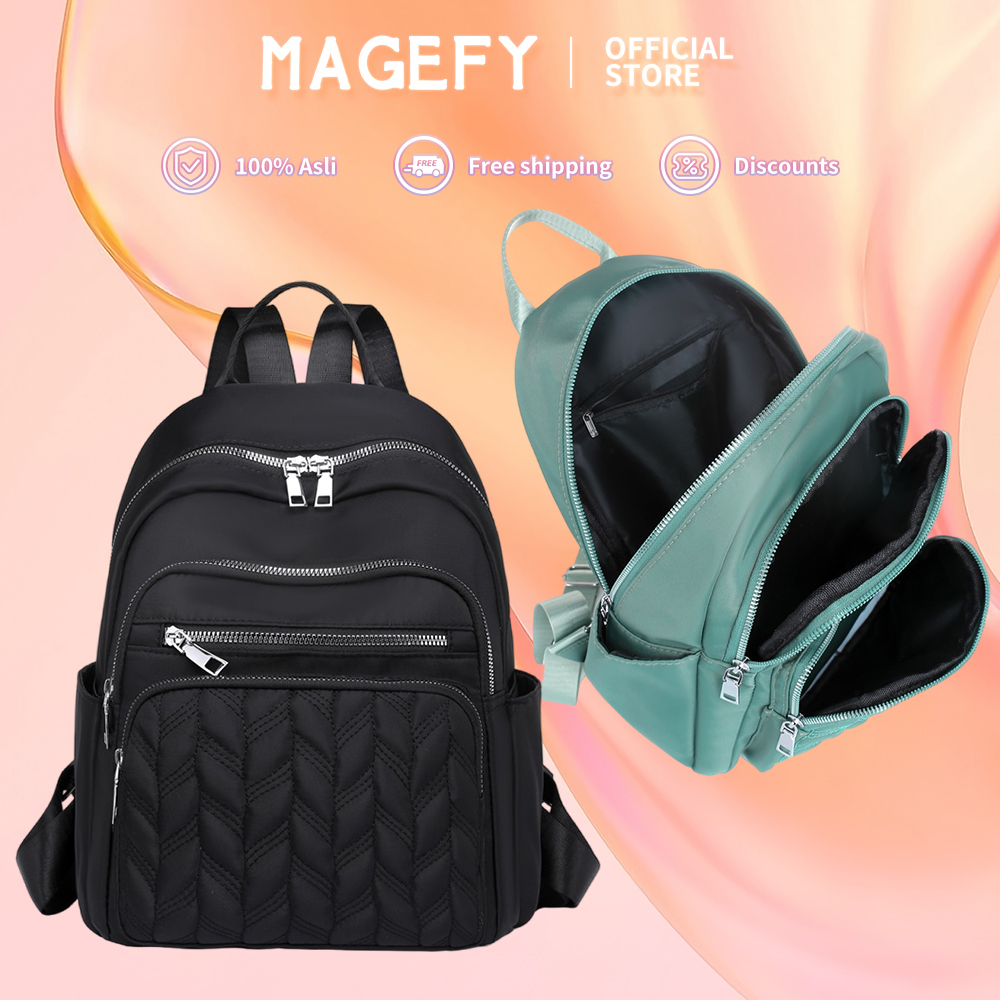 MAGEFY Tas Ransel Wanita Tas Kain Oxford Tas Ransel Tas Tangan Wanita Tas Ransel Kapasitas Besar Siswa Perempuan 1276