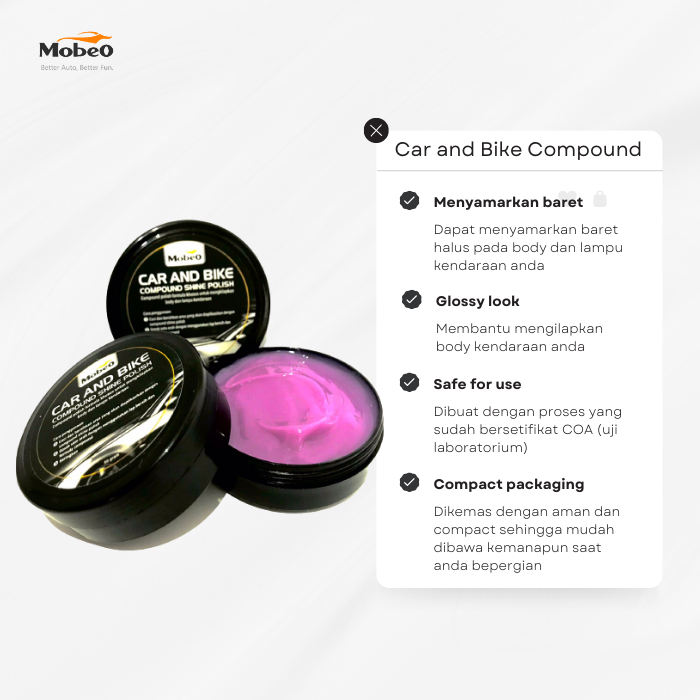 [SALE] Mobeo Compound Shine Polish Penghilang Baret Mobil &amp; Motor