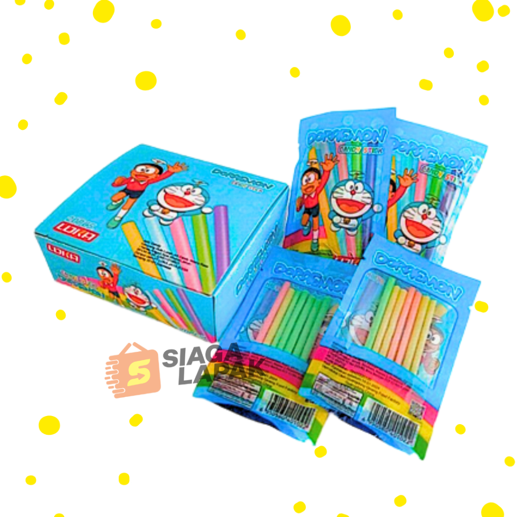 Permen Doraemon Jelly Candy Stick Loka Mix Rasa